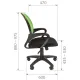 Офисное кресло Chairman 696 Россия TW голубой. Фото товара с разных ракурсов.