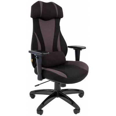 Игровое кресло Chairman Game 14 черное-серое