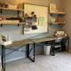 Стол на металлокаркасе BRABIX LOFT CD-002, 1000х500х750 мм, складной, цвет дуб натуральный, 641214. Фото товара с разных ракурсов.